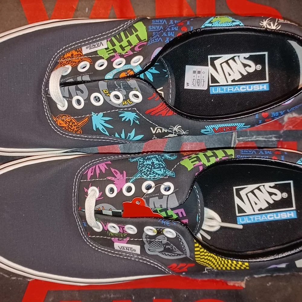 Vans Men's 6.5/Women's 8 Era SF V66 Logo Black Multi VN0A3MUHW95